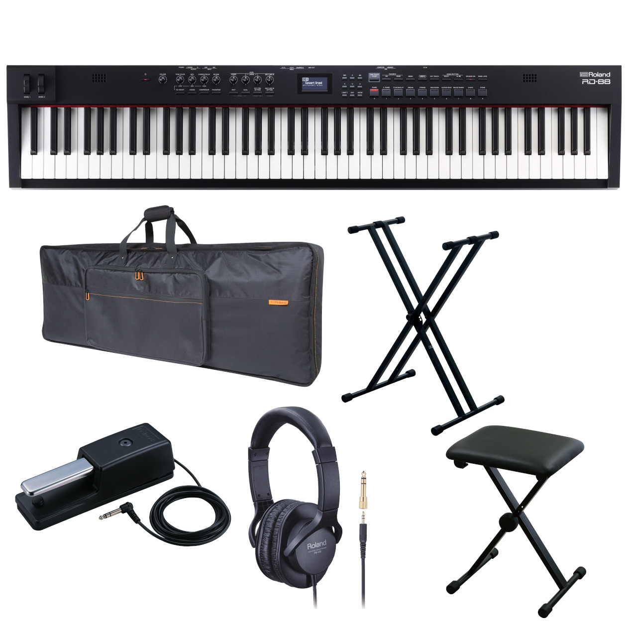 良品】Roland RD-88 ステージピアノ 電子ピアノ 88鍵 ペダル付き