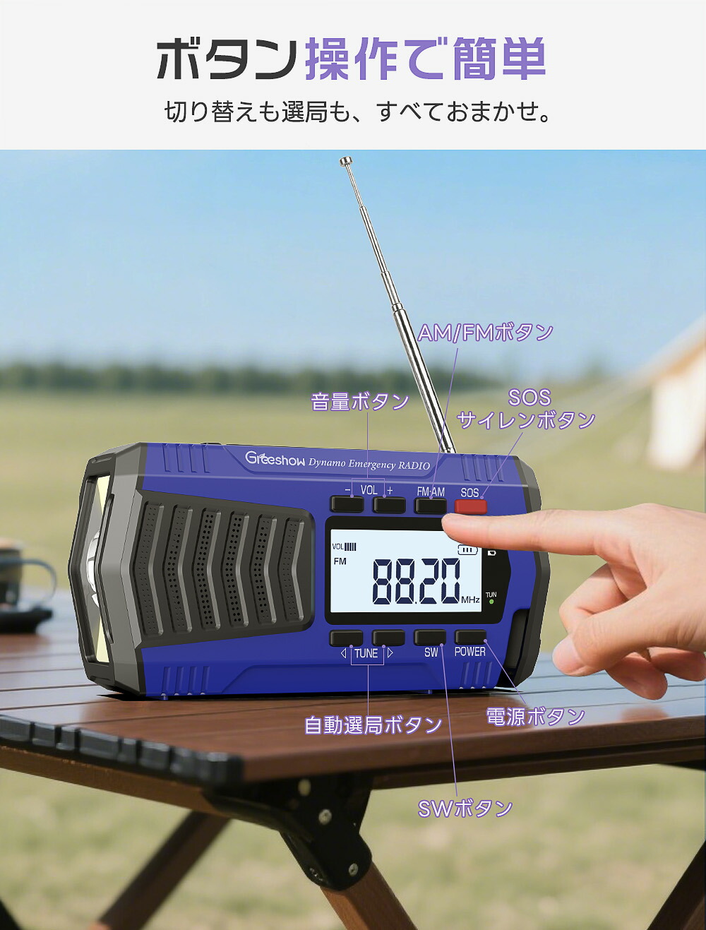 楽天市場】＼クーポンで4580円☆機械音痴でも大丈夫／ Greeshow 防災