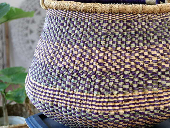 楽天市場】アフリカン バスケット ブルキナバスケット 直径42cm 【1点