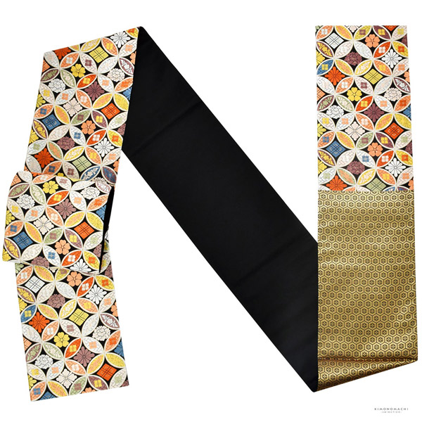 A5 美品 さが美 南天の実 金糸 黒 六通 正絹 フォーマルな袋帯 - メルカリ