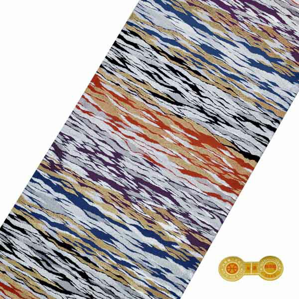 楽天市場】袋帯 カジュアル向け「多色 シルバー×ゴールド、霞」日本製