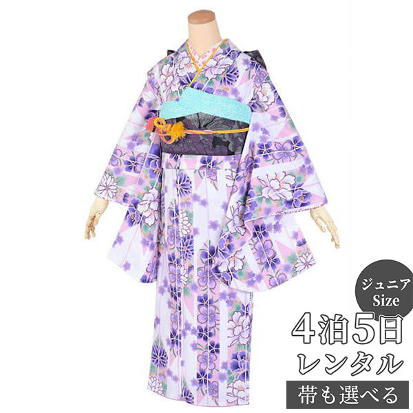 楽天市場】【レンタル】ジュニア 振袖 レンタル フルセットレンタル 白