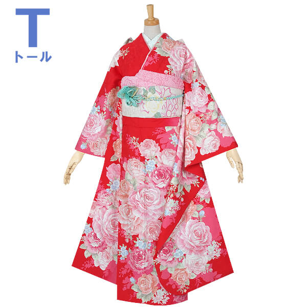 楽天市場】【成人式 振袖 レンタル】RS1490 正絹 赤 薔薇尽くし LIZ