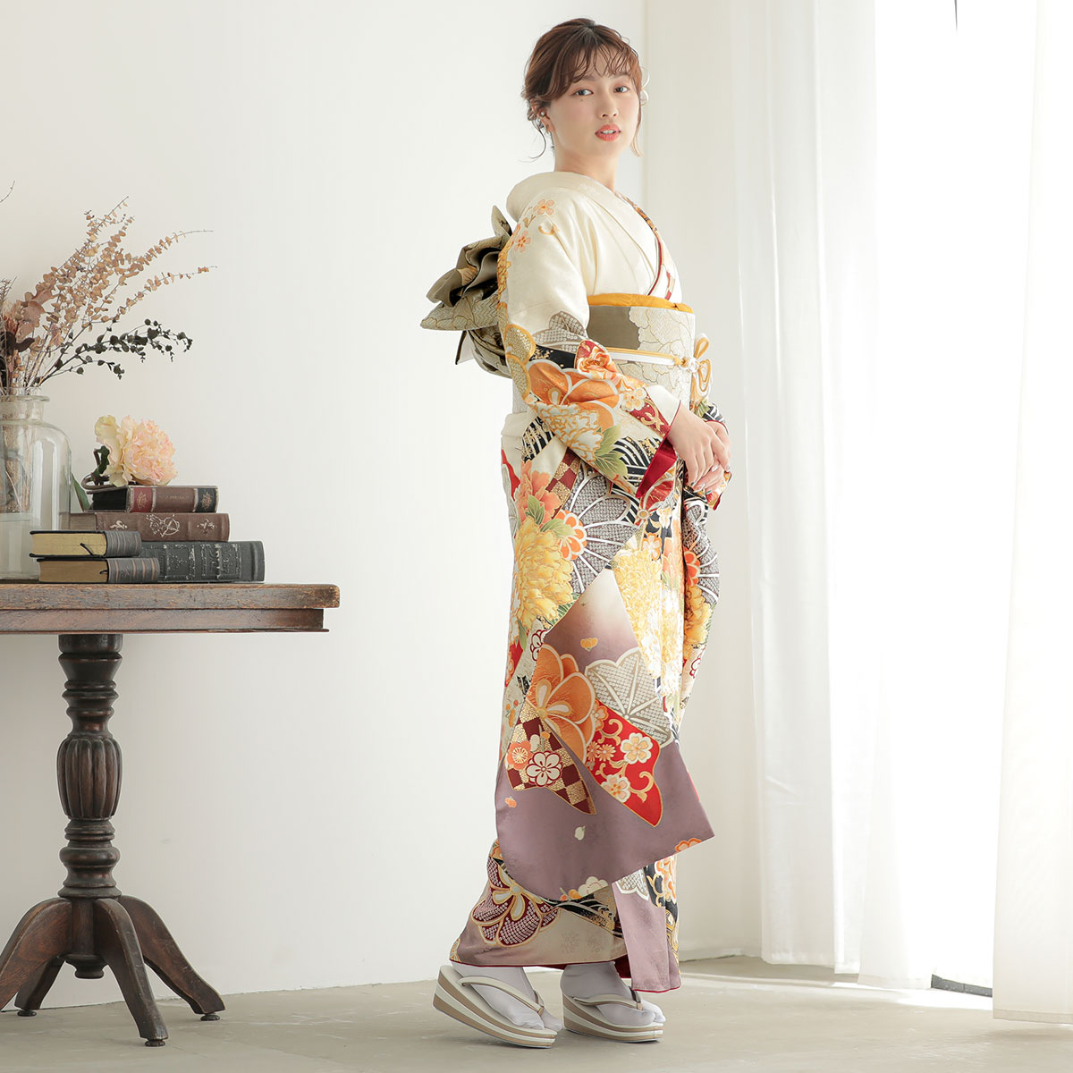 楽天市場】【振袖 レンタル】 結婚式 結納R2060 正絹 生成色 スワトウ