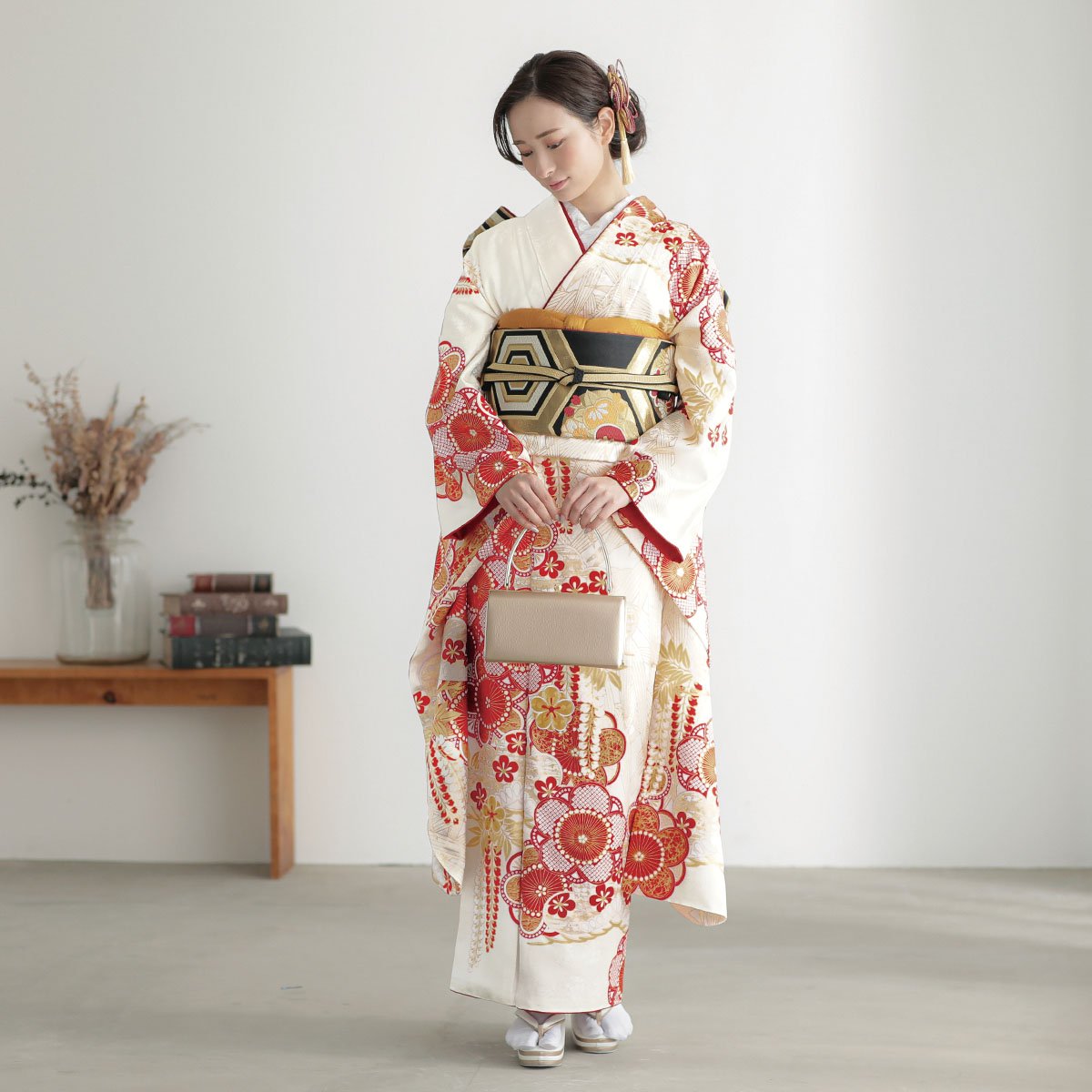 楽天市場】成人式早割クーポン10％オフ【振袖 レンタル】RS2107 正絹