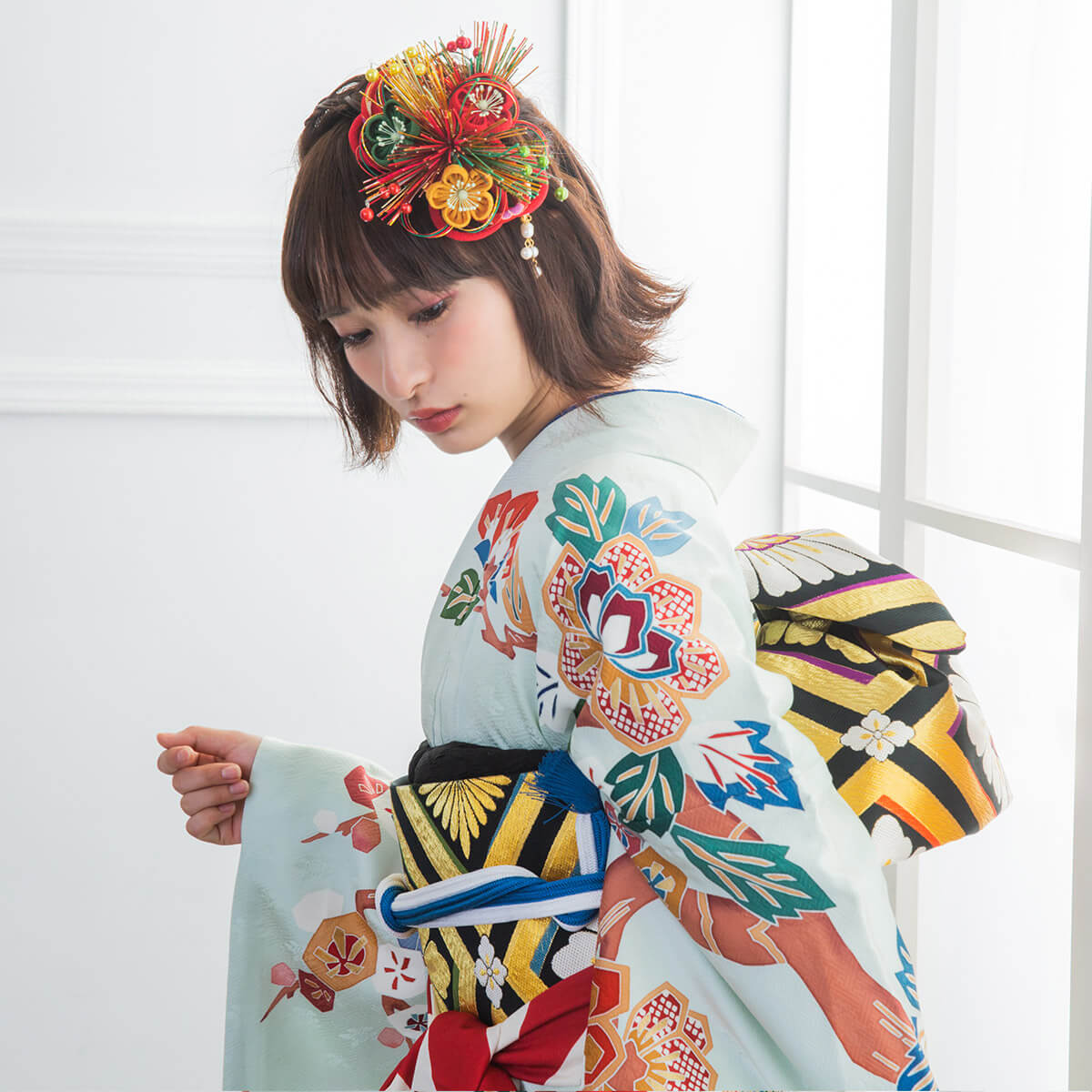 Chibami-u様 426.振袖7点セット 正絹 フルセット 成人式 Chibami-u様