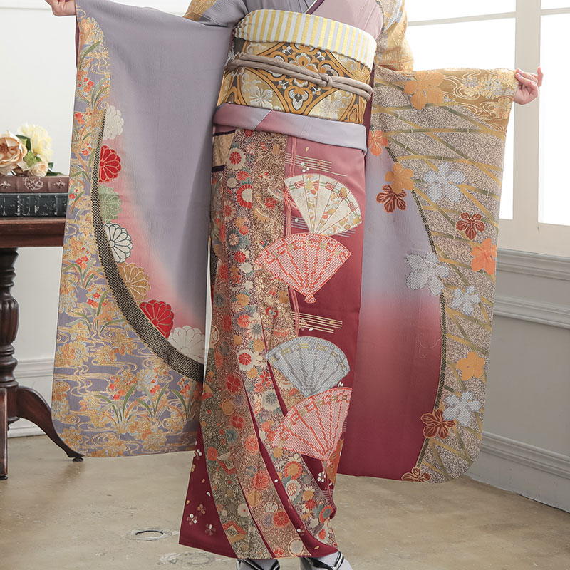 ≪美品≫振袖9点フルセット【578】【155cm~165cmの方用】 振袖