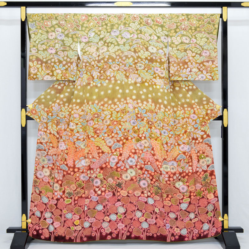 楽天市場】逸品 訪問着 辻が花の巨匠 樋熊哲也作 落款有り 小林麻央