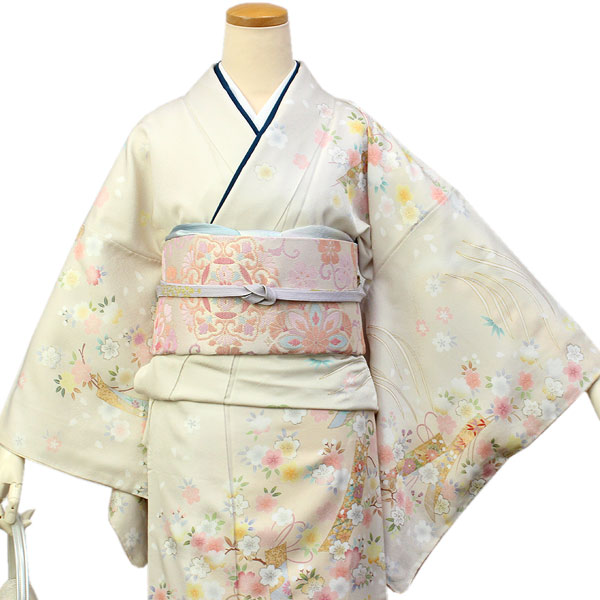 金彩加工染 色留・訪問着＆袋帯・帯〆・帯揚げセット（正絹）仕立上り