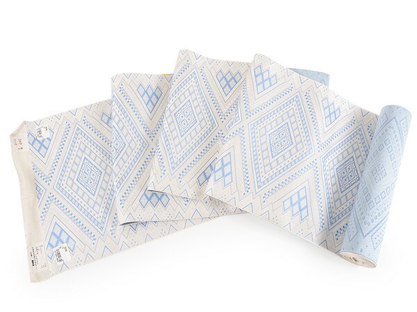 楽天市場】【38％offセール】名古屋帯 単品 正絹 仕立て付き 八寸 水色