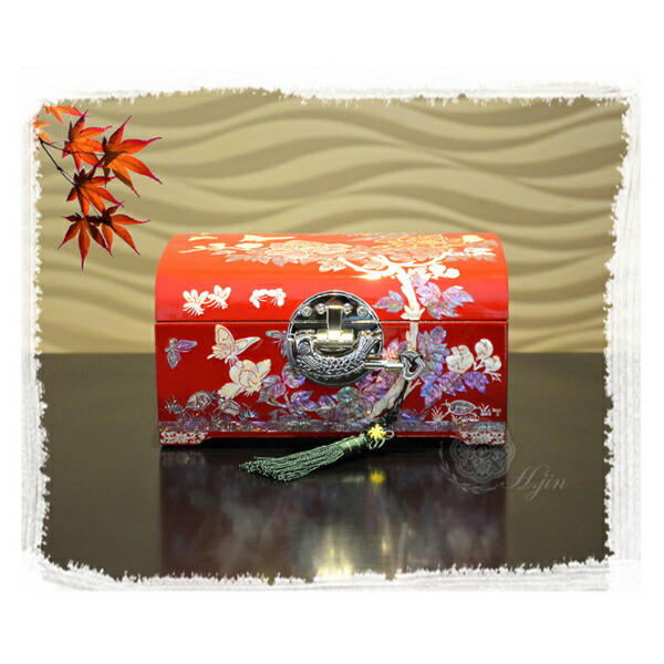 楽天市場】韓国螺鈿 螺鈿漆器 螺鈿 高級 宝石箱 ジュエリーボックス