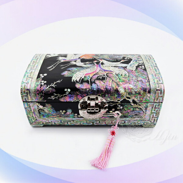 韓国 漆器 宝石箱 螺旋細工 ジュエリーケース 韓国 漆器 宝石箱 螺旋