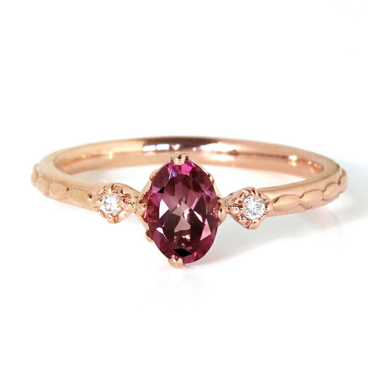 楽天市場】マラヤガーネット ダイヤモンド K18カラーゴールド リング