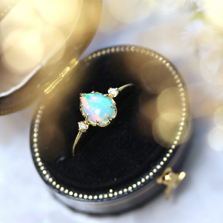 カイラニページ*エチオピア産 オパール•リング エチオピア産オパール