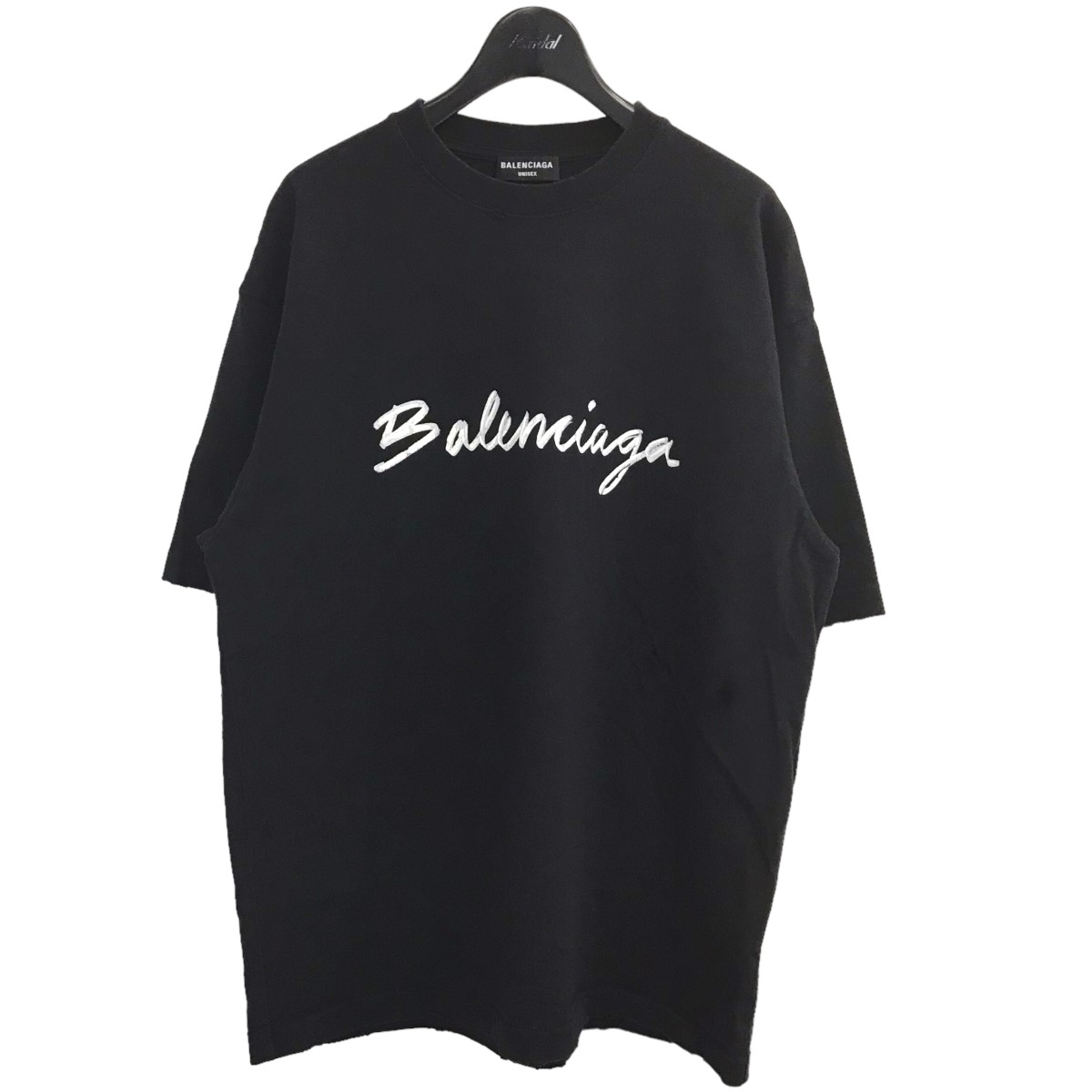 BALENCIAGA バレンシアガ tシャツ シグネチャー ロゴ ダメージ加工