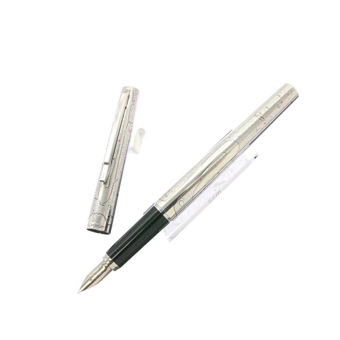 楽天市場】PLATINUM プラチナ 万年筆 リビエール 蝕刻 シルバー