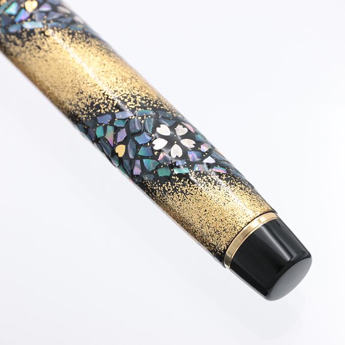 セーラー 万年筆 内閣総理大臣 特別慰労品 桜流れ 螺鈿蒔絵 21K