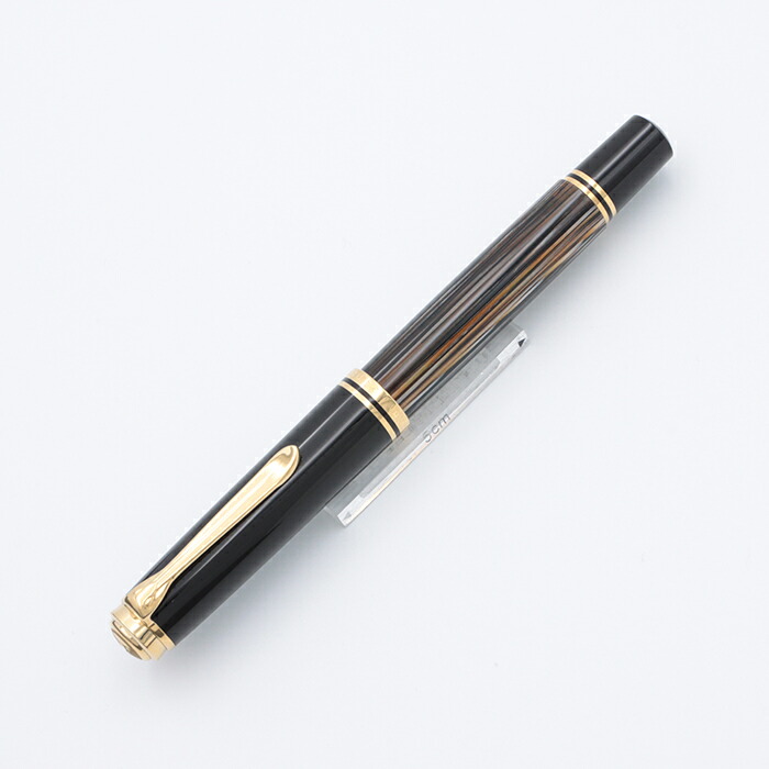 Pelikan M400 brown-stripes EF-nib 茶縞極細字