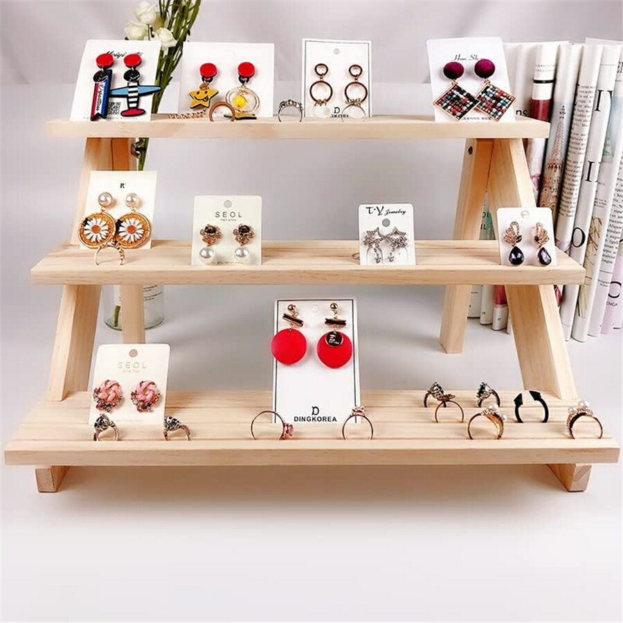 楽天市場】3段 木製ひな壇 ディスプレイステージ フィギュア