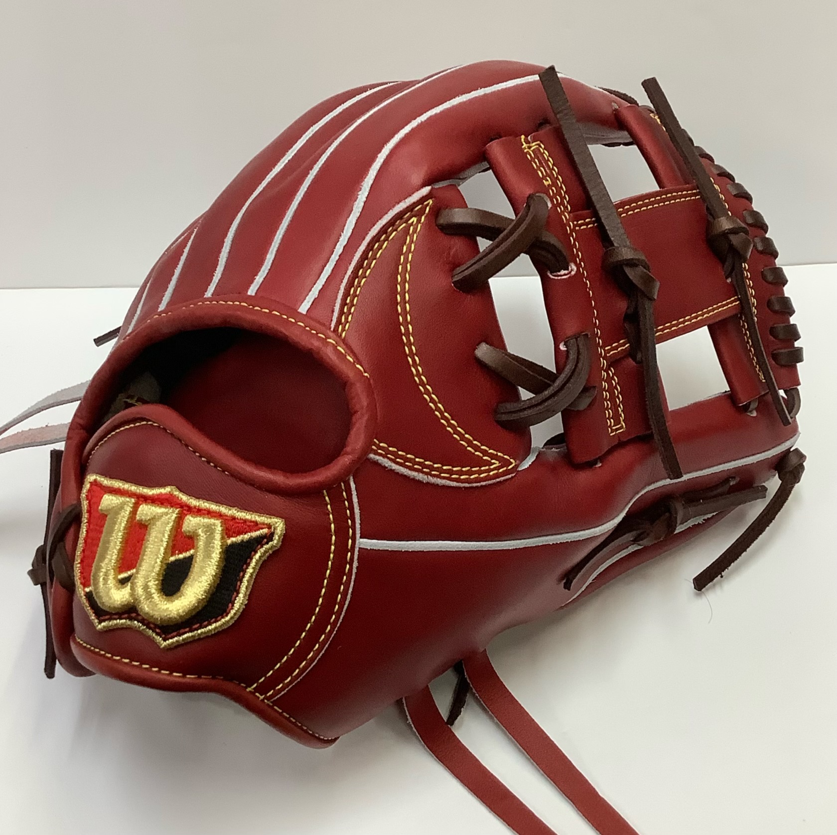 ウィルソンスタッフ 硬式グラブ 1723型 ブリック×キャメル紐