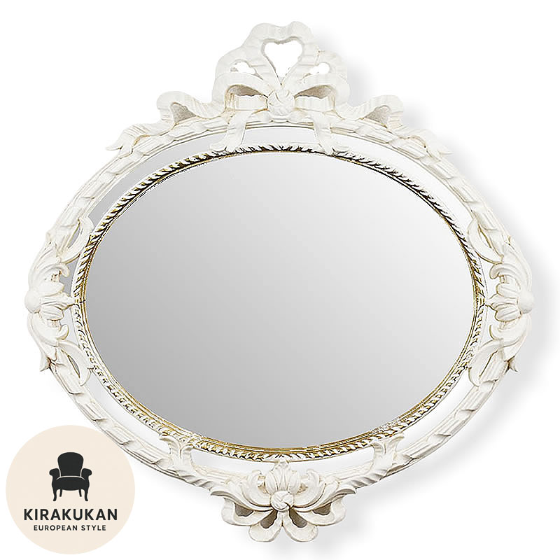 新品＊イタリア製＊ロココ調＊ミラー＊ホワイト＊白＊鏡＊イタリー