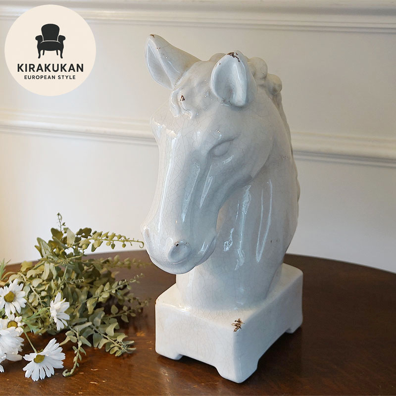 陶器製 馬の形 装飾品