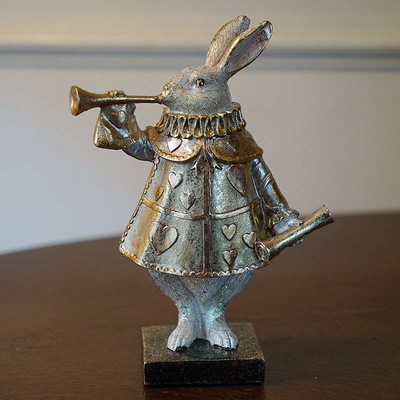 楽天市場】バロックラビット トランペット 置物 おしゃれ オブジェ