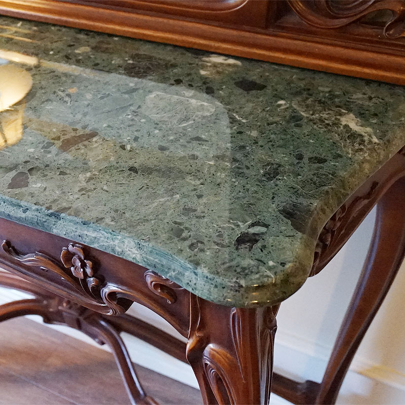 地域限定無料配送】大理石の天板が美しいイタリア製のコーナー