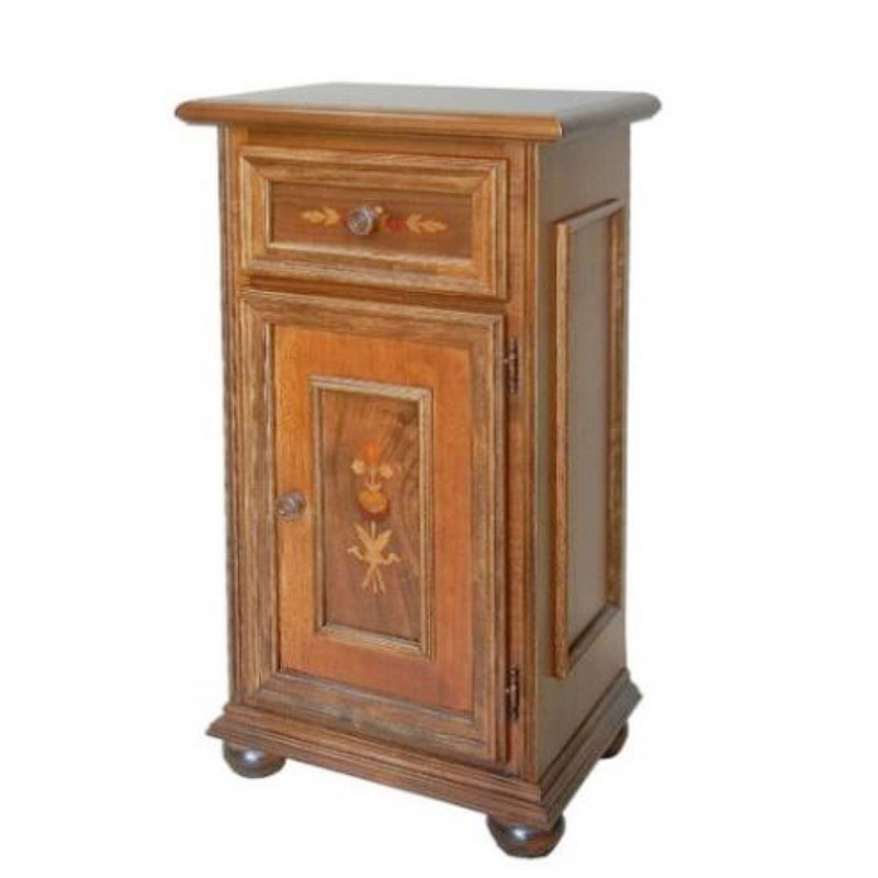 象嵌 6角 チェスト 引き出し キャビネット 電話台 アンティーク調