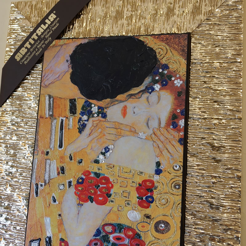 楽天市場】絵画 インテリア クリムト 接吻 Kiss イタリア製 クリムト