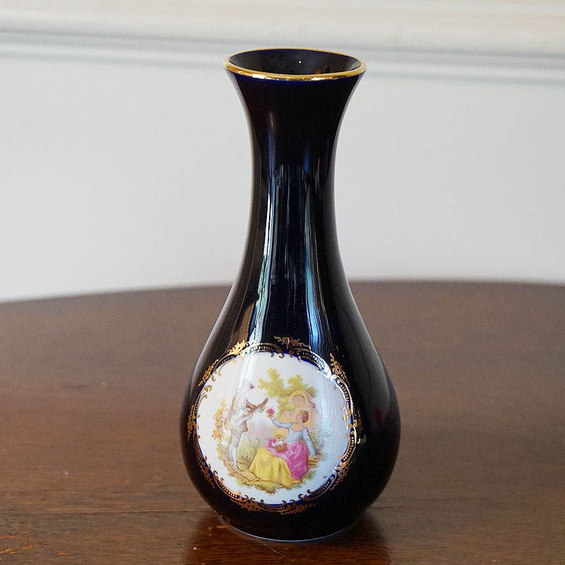 楽天市場】ヴィンテージ フランス製 リモージュキャッスル 花瓶 陶器