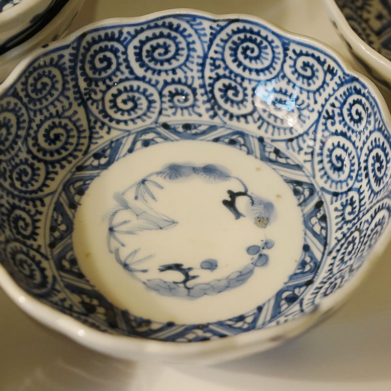 楽天市場】ヴィンテージ 古伊万里 15cm 丸皿 蛸唐草文 10枚セット 和風