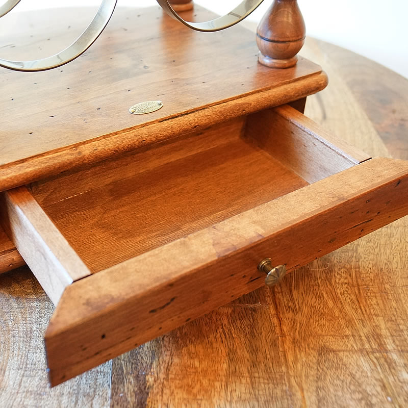 フランスアンティーク ワインラック ワインホルダー 6本 木製ハンドル