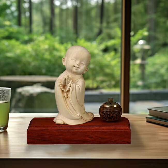 地蔵菩薩 仏壇仏像 仏教工芸品 祈る厄除 精密細工 木彫仏像 供養品 宮沢】