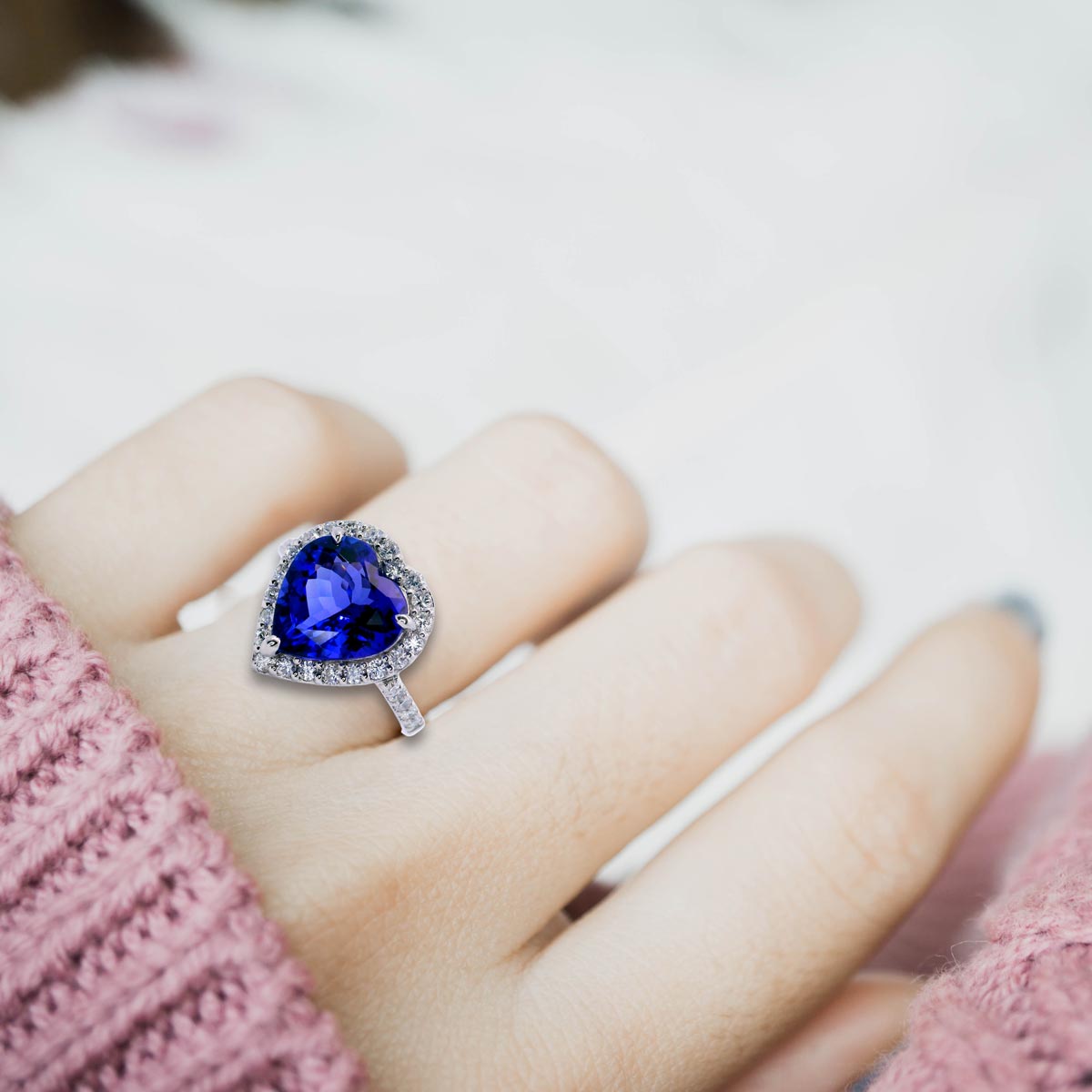 楽天市場】【7日間返品OK】タンザナイト 指輪 プラチナ Pt900