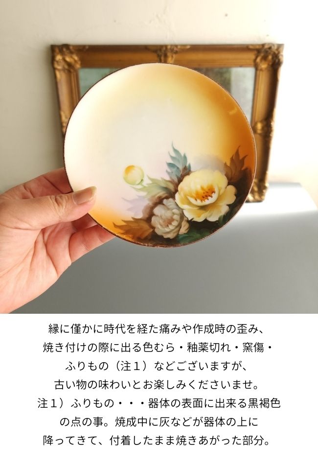 オールドノリタケ皿 ノリタケ オールドノリタケ 金盛りジュール白鳥絵