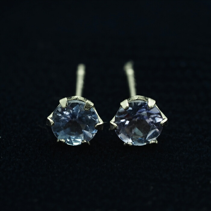 楽天市場】プラチナ900 タンザナイト スタッドピアス 0.5ct/4mm