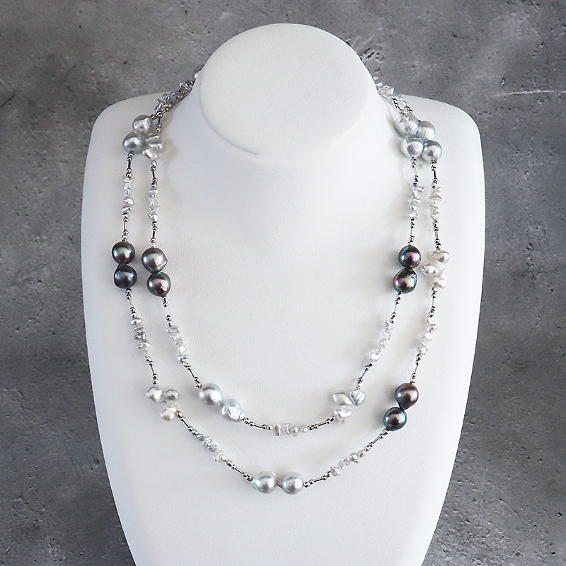 白蝶真珠、アコヤ真珠、ベビーパール、芥子パール、砂ケシパールの、Y