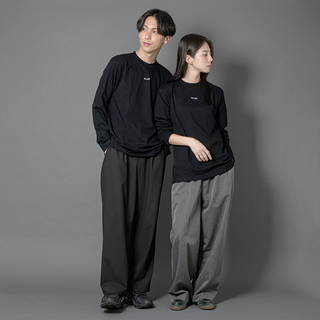 楽天市場】ロンT ロングTシャツ レディース メンズ 長袖 Tshirt 白 黒