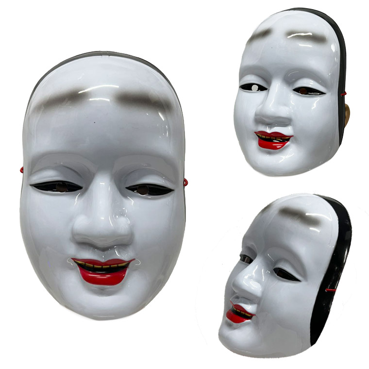楽天市場】能面 女能面 お面 小面 面 おめん 吉祥面 和風 マスク 孫