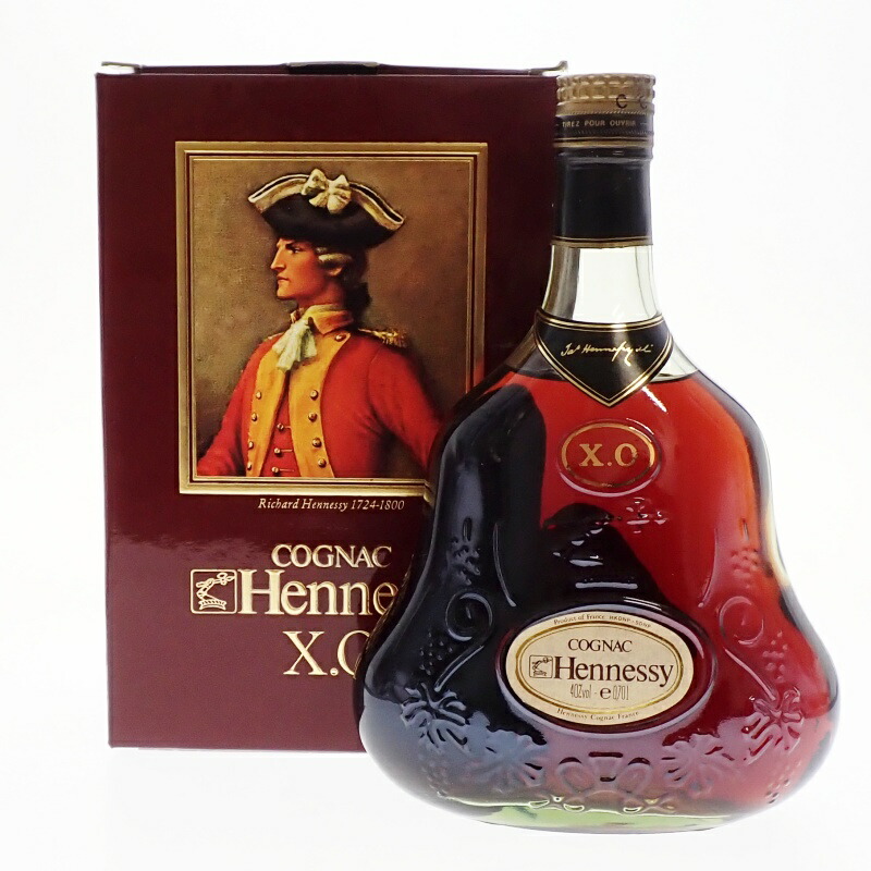 古酒☆ヘネシー XO 金キャップ クリアボトル ＊箱付 350ml/ハーフ 40