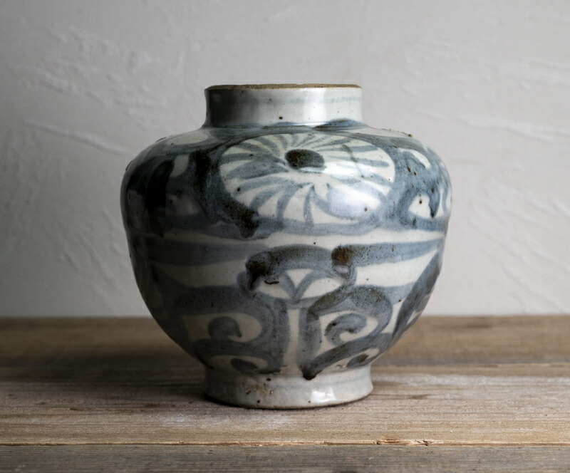 楽天市場】骨董○安南染付花文壺○東南アジア古美術 | ベトナム-16世紀