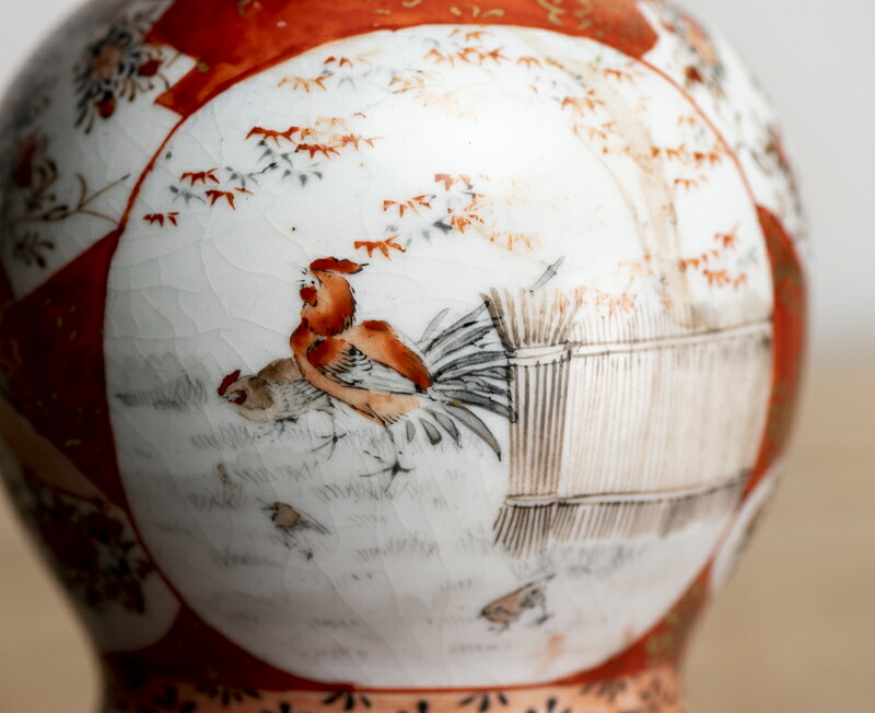 楽天市場】骨董○九谷焼赤絵窓絵瓢型徳利○ | 江戸後期-19世紀頃