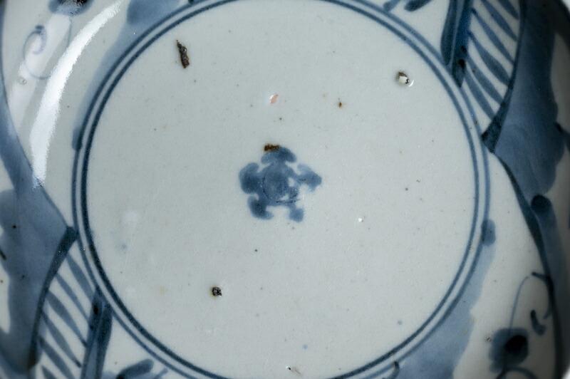 楽天市場】骨董○古伊万里染付葡萄文皿○くらわんか / こんにゃく印判