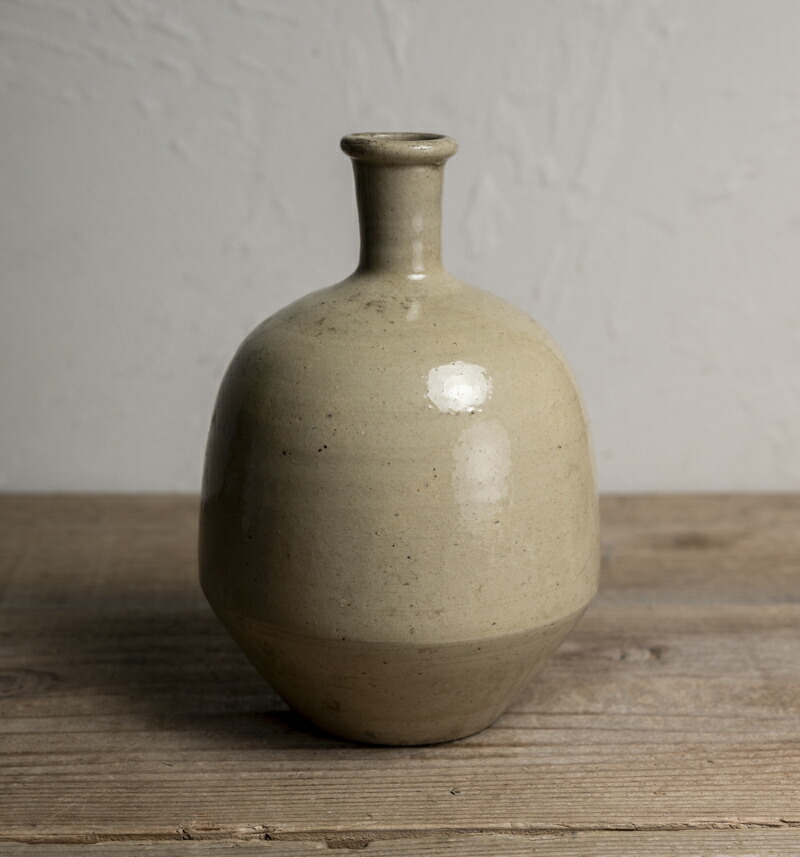 黄瀬戸/瀬戸焼 徳利 江戸中期~後期1820~ _4 2025 _特！！ ☆黄瀬戸