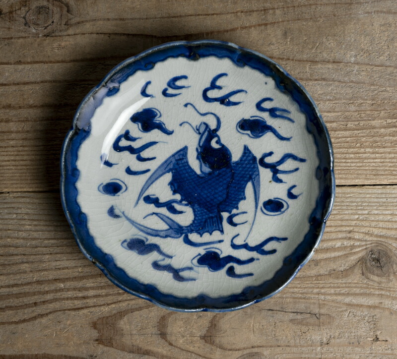 祭器馬上杯唐物コンポート皿清朝中国美術青花古染付