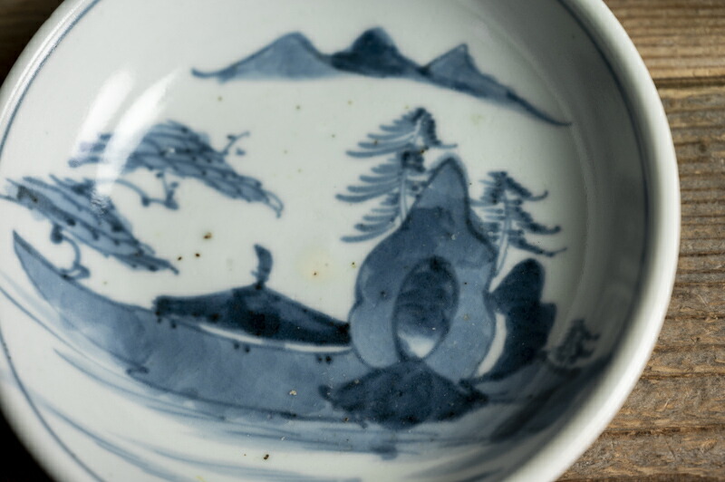 楽天市場】骨董○古伊万里染付山水文深皿○ | 江戸後期-19世紀頃