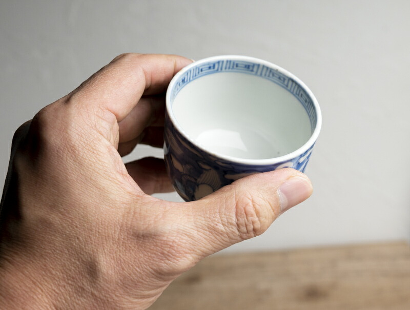 楽天市場】骨董○古伊万里染付雲龍文湯呑○雨龍 | 江戸後期-19世紀頃