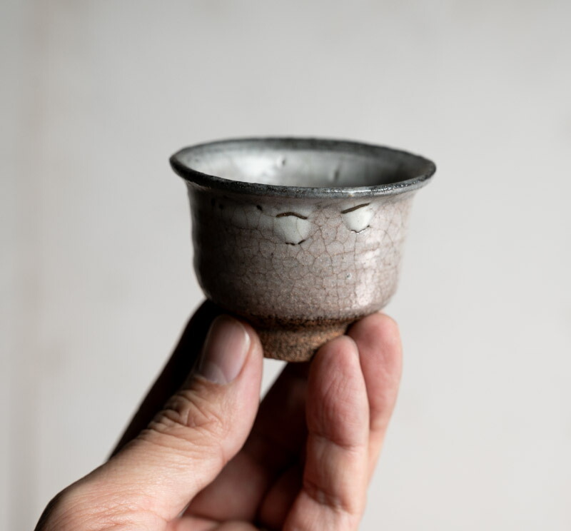 古唐津 古美術 古道具 骨董 大きめぐい呑 楽天市場】骨董○絵唐津竹文