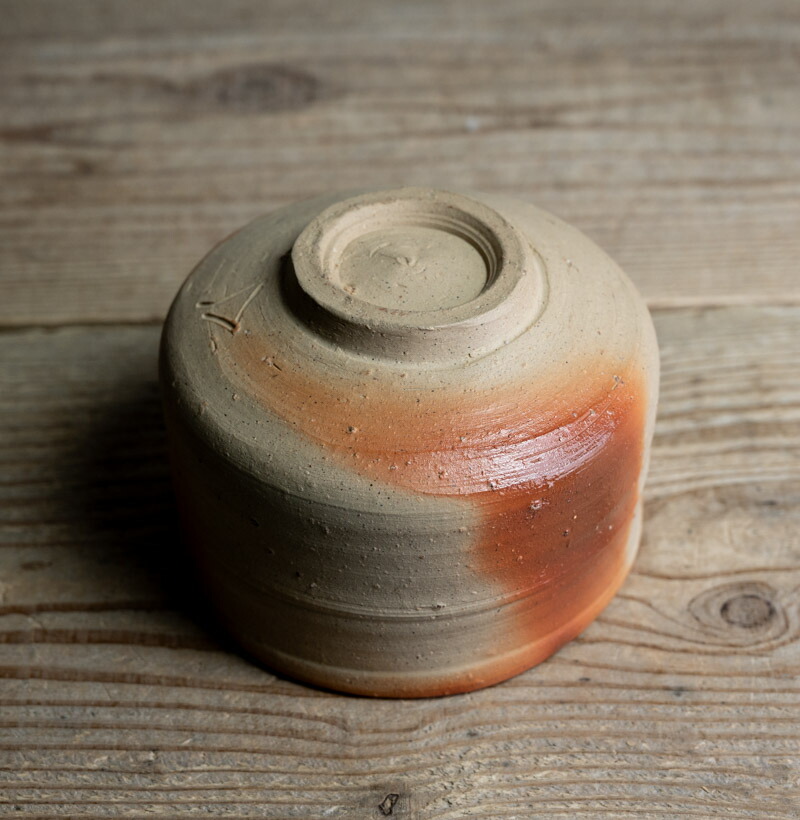 楽天市場】作家○備前焼緋襷半筒茶碗○山本陶秀 / 共箱 | 人間国宝作家